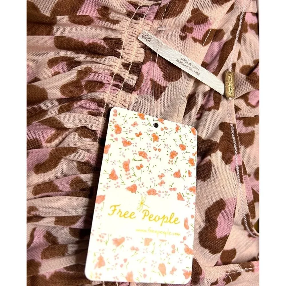 Free People Women's Meg's Cropped Blouse Size XS NWT - Picture 3 of 3